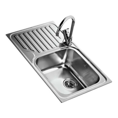 LAVAPLATOS ACERO INOXIDABLE EMPOTRADO 80X43CM IZQUIERDO